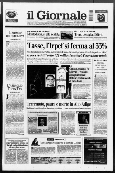 Il giornale : quotidiano del mattino